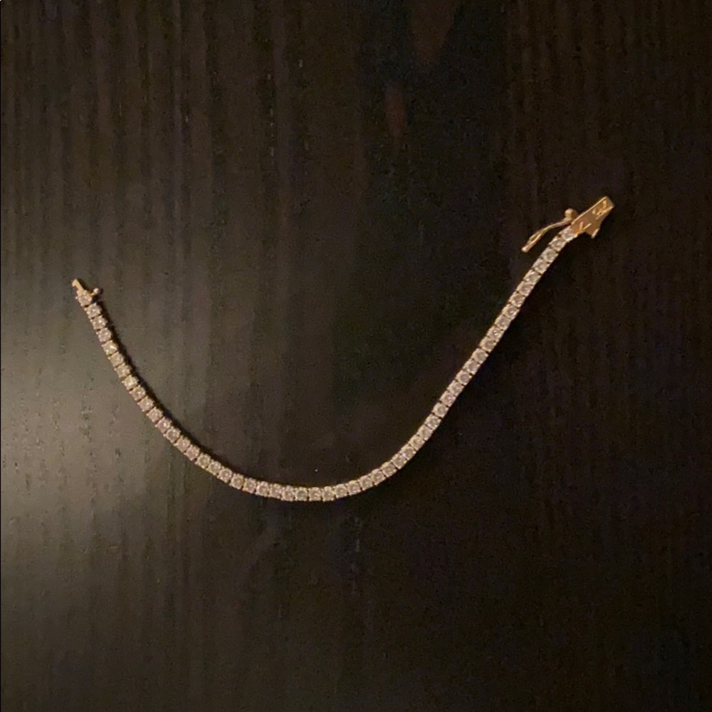 3mm cut tennis bracelet